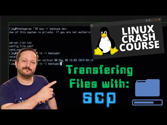 Transferring files with the scp Command (Linux Crash Course Series)
