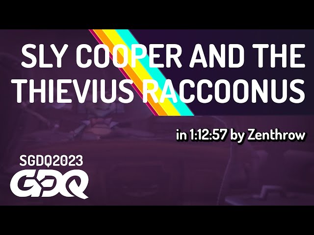 Sly Cooper and the Thievius Raccoonus by Zenthrow in 1:12:57 - Summer Games Done Quick 2023