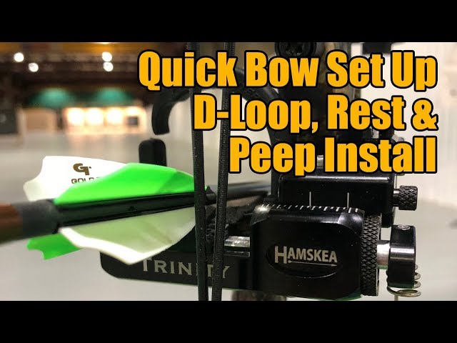 Quick Bow Set Up: How To Tie a D-Loop and Install Hamskea Trinity Hunter Pro Rest and Raptor Peep