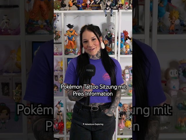 Pokémon Tattoo Sitzung mit Preis Information