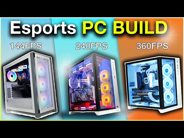 Top 3 Best "Esports" Gaming PC Builds in 2024 [ Fortnite, CS 2, Valorant & More] 🔫