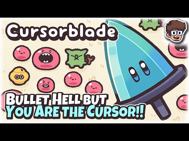 Bullet Hell Roguelike But You're the CURSOR!! | Let's Try Cursorblade