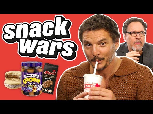 Pedro Pascal & Jon Favreau Compare American and Chilean Snacks | Snack Wars | @LADbible
