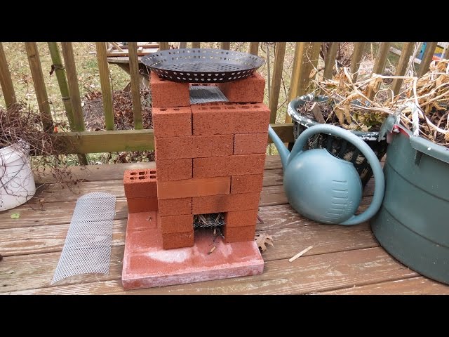 How to Build a Brick Rocket Stove for Fire Roasting Tomatoes, Peppers & Garden Vegetables - TRG 2015
