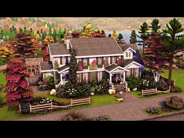Huge Autumn Family Home | The Sims 4 Speed Build