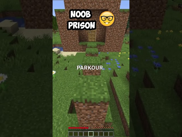 this is how i protect noob prison in minecraft 😱 #shorts