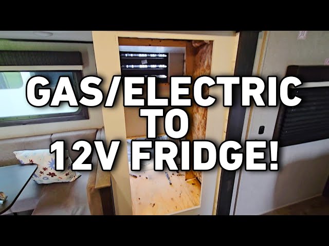 Switching RV from GAS/Electric to 12volt Fridge! Installing an Everchill Fridge