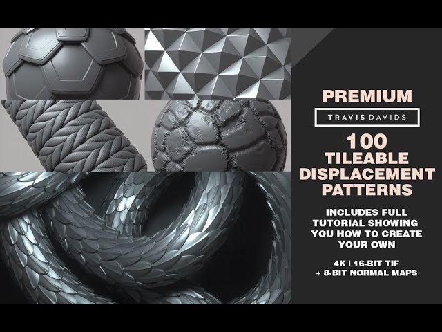 NEW PRODUCT - 100 Tileable Displacement Patterns (PROMO VIDEO)