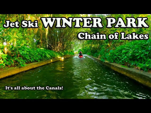 Best Lakes in Florida to Jet Ski?  - Winter Park Chain of Lakes on PWCs #jetski Venetian Canal