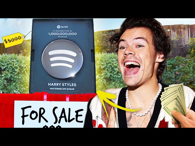 I Sold Harry Styles Spotify One Billion Streams Plaque...