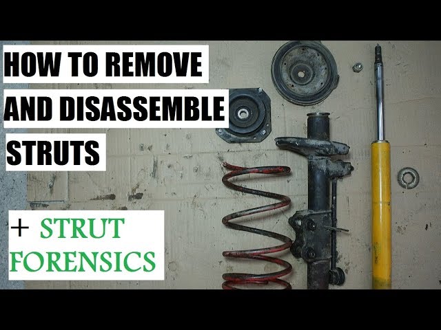 How to remove and disassemble struts - suspension episode 6