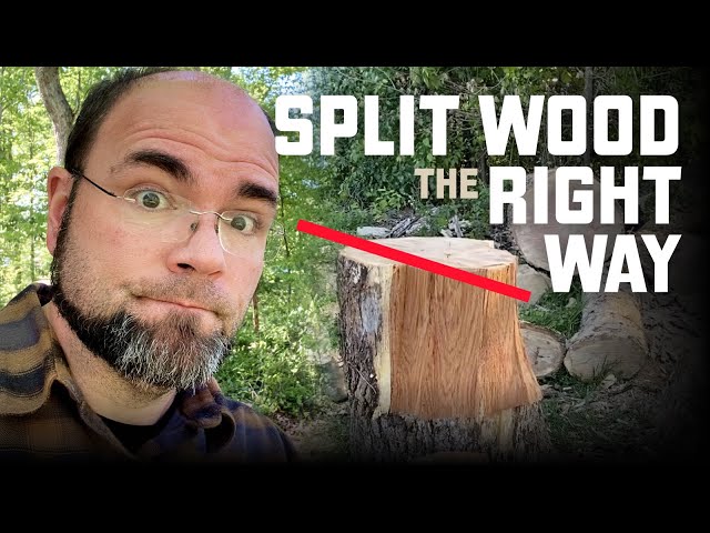 Hand Split Firewood the Easy Way
