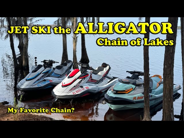 Best Lakes in Florida to Jet Ski? - Alligator Chain of Lakes on WaveRunners and Seadoos!  #jetski