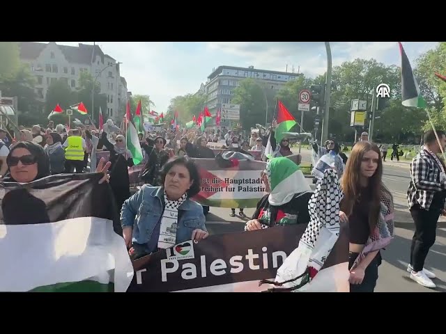 Demonstration in support of Palestine in Berlin