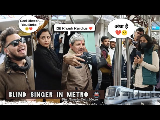 Blind Man (अंधा) - Singing In Metro 🚇 | Crowd Gone Extreamly Crazy | Best Bollywood Mashup | 2024