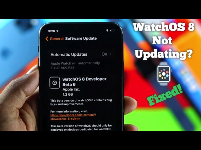 WatchOS 8 Not Updating? Fix Update Stuck on Preparing!