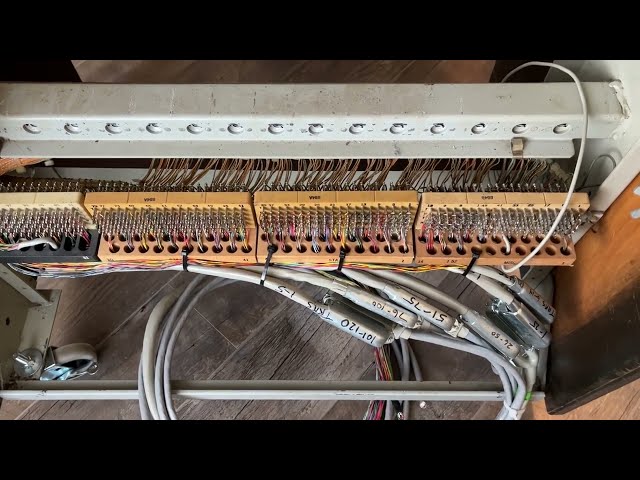 Western electric 555 switchboard cabling.