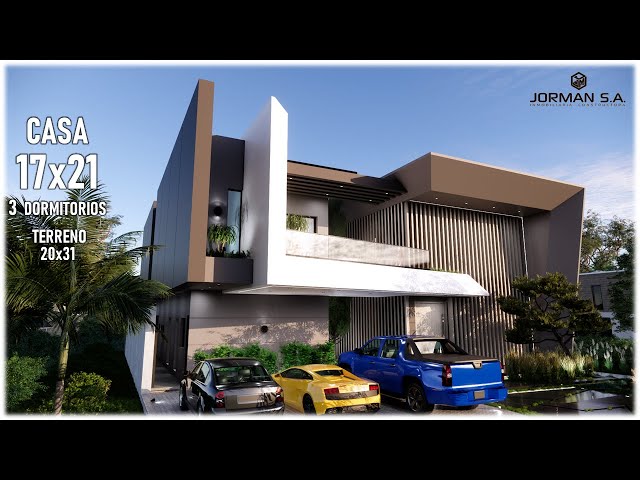 Modern House Design | 17x21m 2 Storey | 3 Bedrooms Family Home