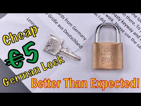 [1458] Cheap German Lock Exceeds Expectations (Burg Wächter Profi)
