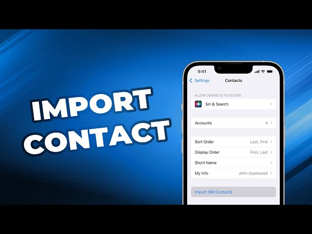 Importing Contacts from SIM to iPhone | Comprehensive Guide