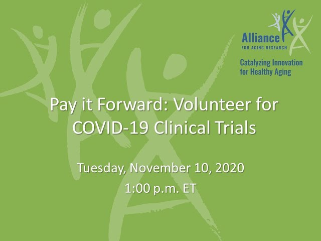 Pay it Forward: Volunteer for COVID-19 Clinical Trials