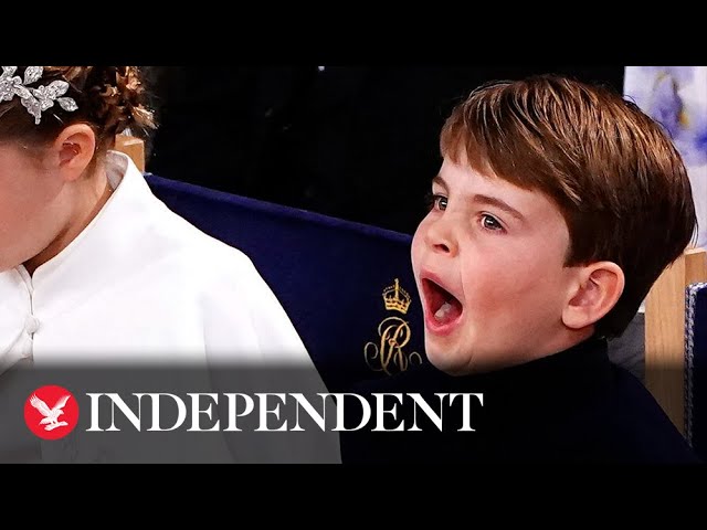 The many faces of Prince Louis at the King's coronation