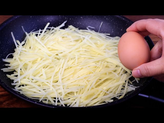 Potato with eggs is better than meat! Quick, simple and delicious potato recipe