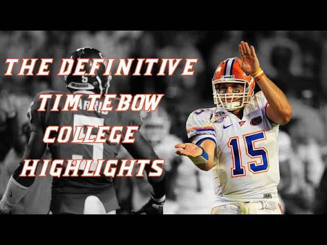 The Definitive Tim Tebow Florida Highlight Reel!
