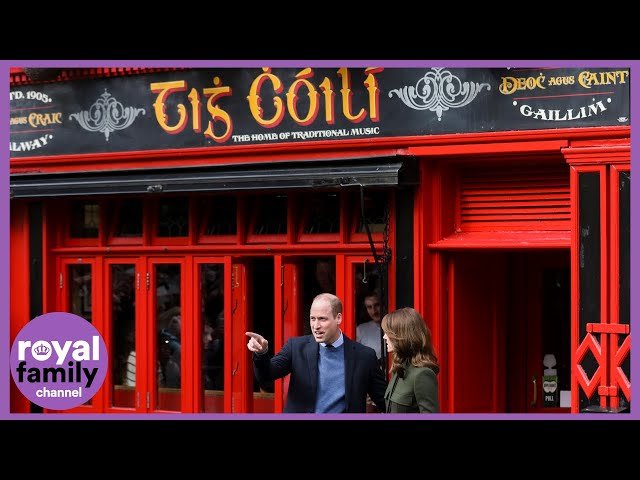 Prince William and Kate Visit Tig Coili Pub in Galway