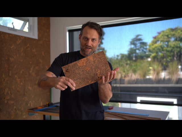 How to install corkboard wall tile
