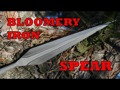 Forging of the bloomery iron spear / Kucie grotu włóczni z żelaza dymarkowego