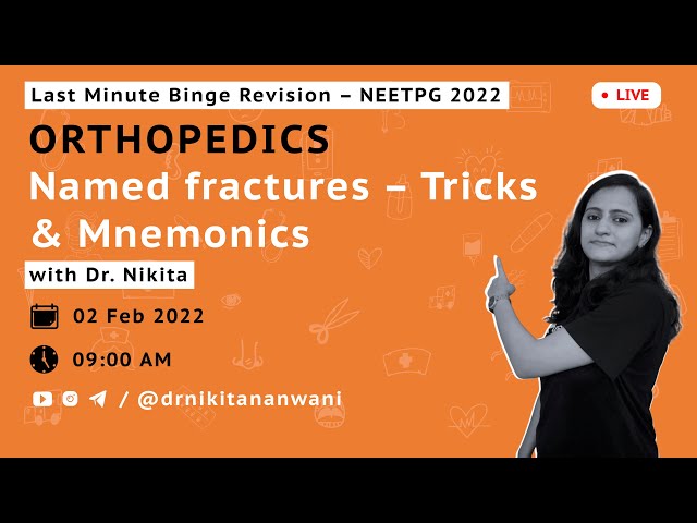 Named fractures mnemonics  | NEETPG 22 LMR | Dr. Nikita Nanwani