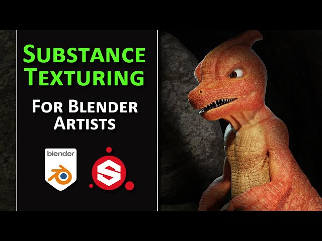 Texturing in Substance and Blender - Charmeleon Part 2