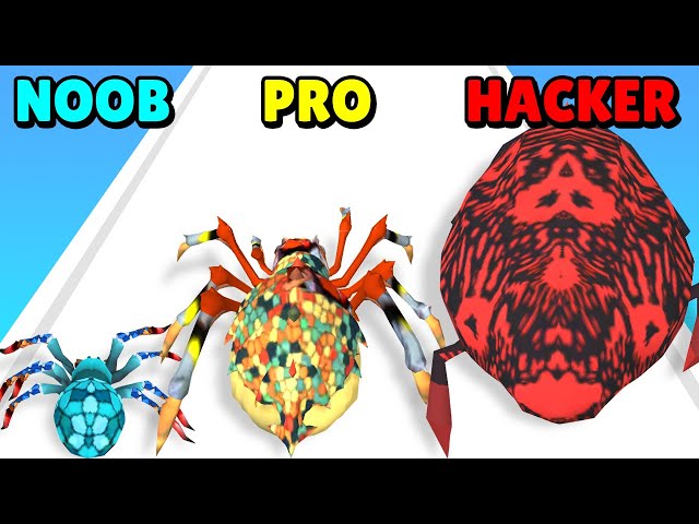 NOOB vs PRO vs HACKER in Spider Evolution Adventure!