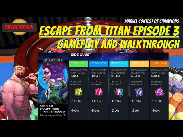 MCOC Escape From Titan Episode 3 Side Quest Gameplay and Review
