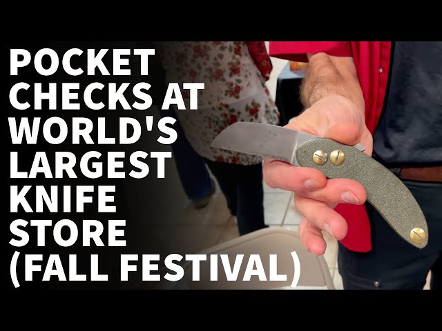 Pocket Checks at World's Largest Knife Store's Fall Festival