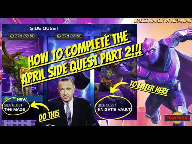 How To Beat and Complete The Maze Week 2 and Knight's Vault MCOC Side Quests
