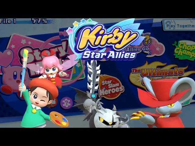Kirby Star Allies All Bosses With The New Friends (DLC))