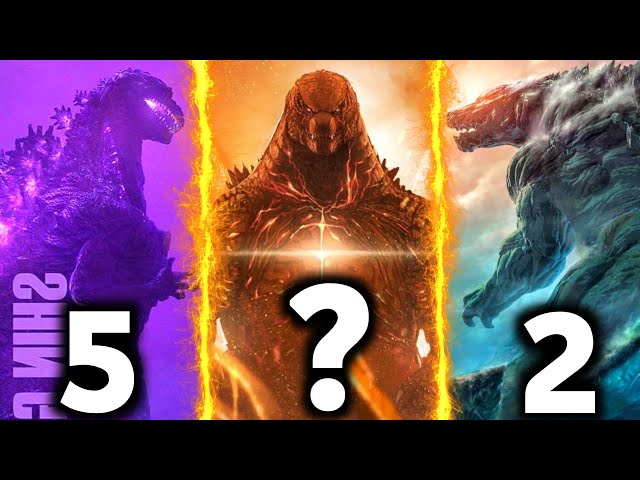 Top 5 Most Powerful Versions of Godzilla { HINDI } / Godzilla Vs Kong