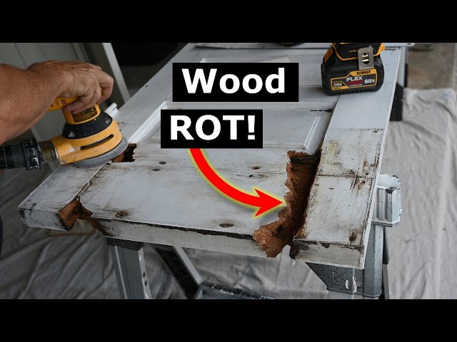 How To Repair Rotted Wood Door with Bondo Wood Filler
