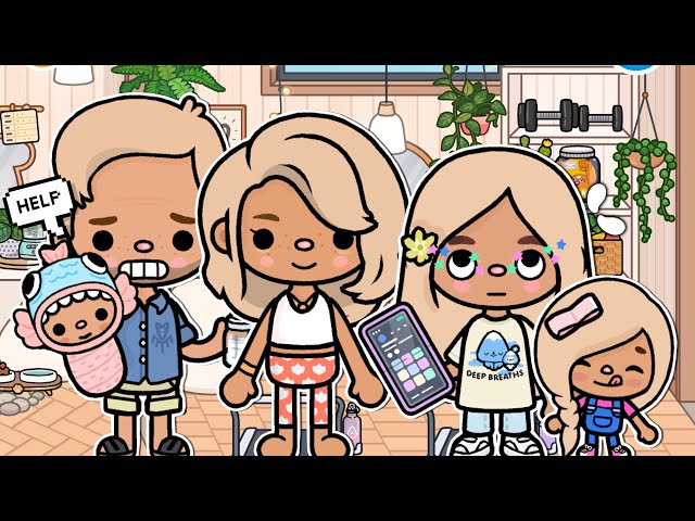 Family Vacation 🌸 || *WITH VOICE* 🎙️|| Toca Life TikTok Roleplay 🩵🌈