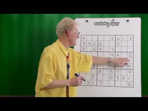 Lesson 5: Learn Sudoku. The Effect of 3 Numbers in a row or column within a Block