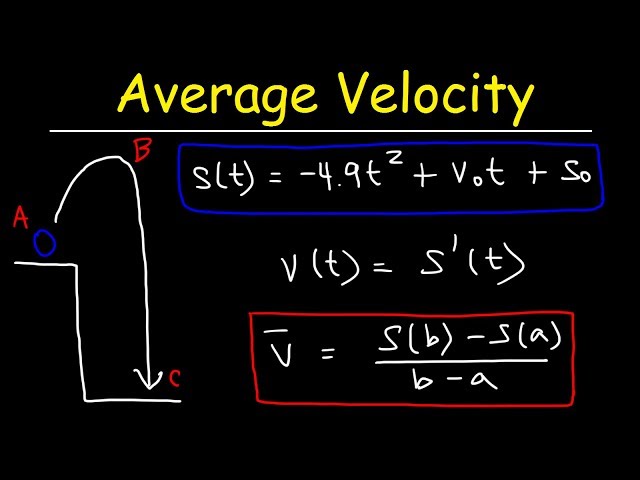 Average Velocity and Instantaneous Velocity