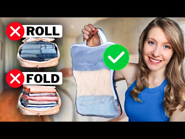 How Pack Clothes for Travel to SAVE SPACE