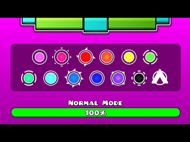 GEOMETRY DASH MANIA (All Levels 1~8 / All Coins)