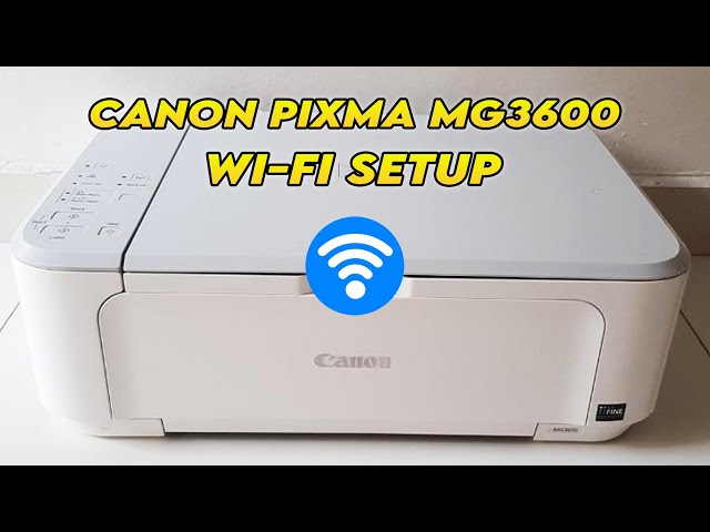 Canon Pixma MG3600 : How to Setup the Wi-Fi (iPhone & Android) Wireless Connection