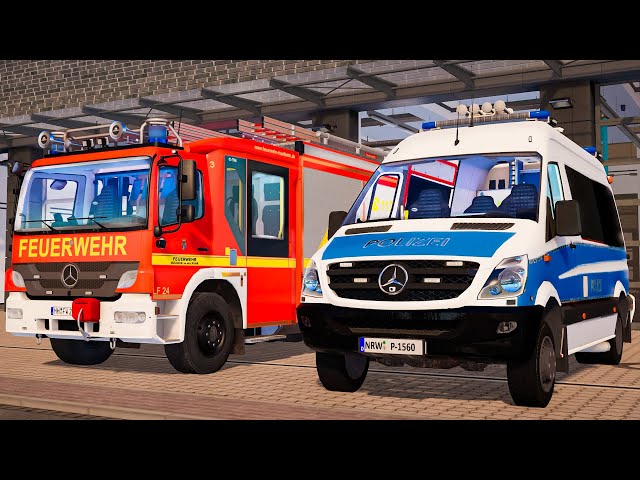 Emergency Call 112 - German Firefighters, Polizei First Responding! 4K