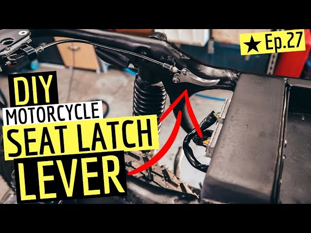 DIY Motorcycle Seat Latch Lever ★ Scrambler Build - Ep.27