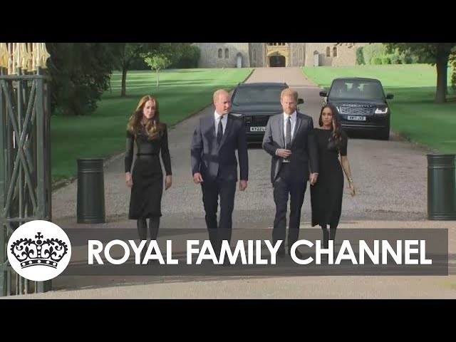 Harry and Meghan Make Surprise Appearance with William and Kate at Windsor