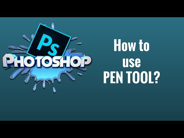 Remove Background with PEN tool? Photoshop CC Tutorial